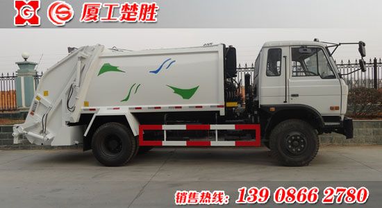 楚勝牌東風(fēng)153容積12立方米壓縮式垃圾車(chē)