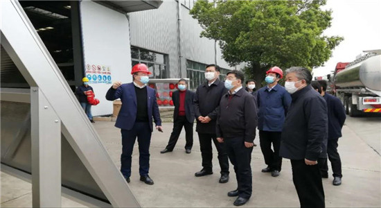 湖北省副省長曹廣晶蒞臨湖北楚勝 調研企業(yè)疫情防控和復工復產(chǎn)工作